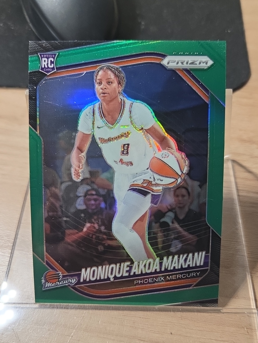 Panini Prizm Monique Akoa Makani Green Border Basketball Card